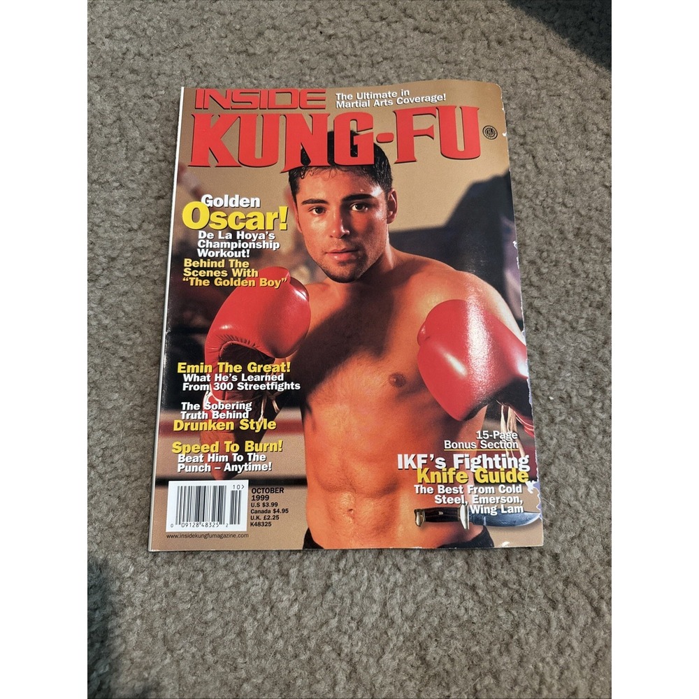 10/99 INSIDE KUNG FU OSCAR DE LA HOYA EMIN BOZTEPE BLACK BELT KARATE MARTIAL ART